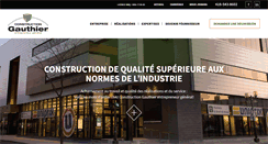 Desktop Screenshot of constructiongauthier.com